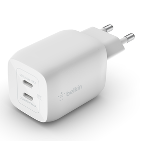 Dual USB-C GaN Wall Charger with PPS 65W, White, hi-res